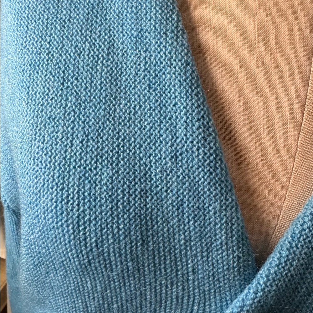 Brent Vintage Blue Mohair Cardigan Sweater Men’s XL Soft Grunge Grandpa Core - Picture 8 of 14